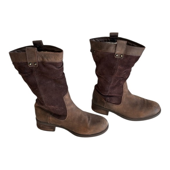 UGG Australia Bruckner Stout Slouch Boot Women 7.5 Brown Pull On Water Resistant - Picture 1 of 14